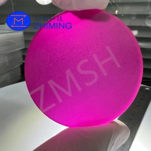 Custom Colored Sapphire Optical Windows for Laser Systems SSP/DSP C-axis A-axis Red/Pink/Blue Sapphire Optical Components