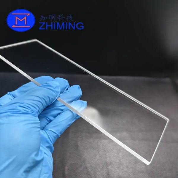 Custom Sapphire Optical Window 222×74×4mm Wear-Resistant IR & UV Window - immagine 4