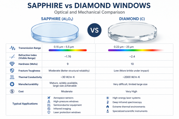 Sapphire vs Diamond Windows: Optical and Mechanical Comparison ...